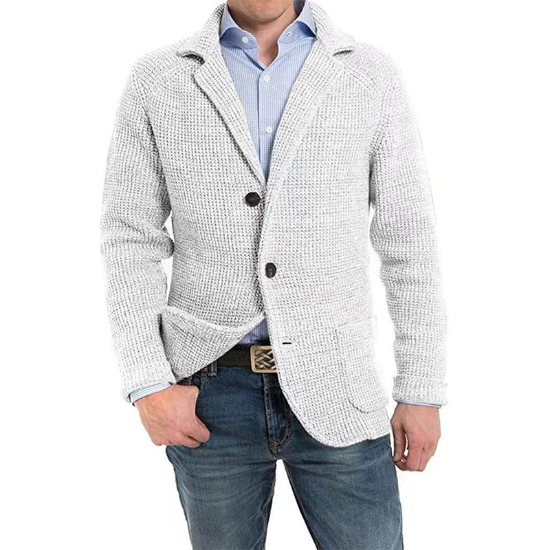 Halvrek | Herren Strickblazer Sakko Strukturstrick - Image 5