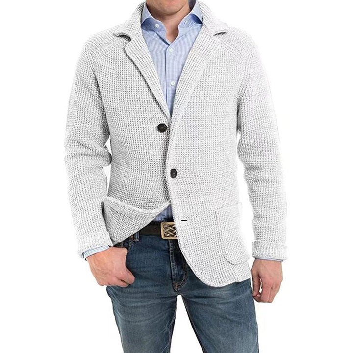 Halvrek | Herren Strickblazer Sakko Strukturstrick - Image 5