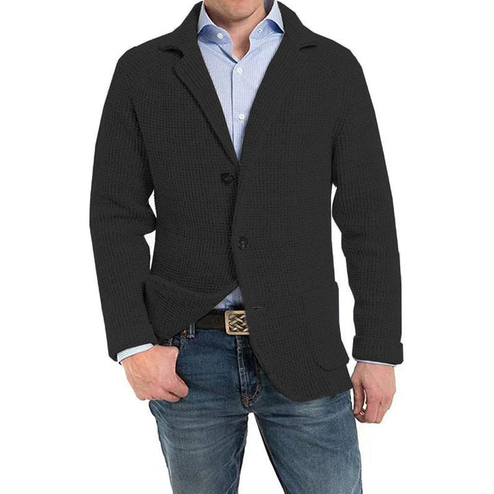 Halvrek | Herren Strickblazer Sakko Strukturstrick - Image 7