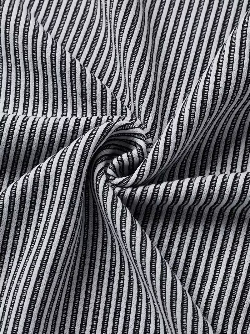 Halvrek | Herren Strickpullover Henley Streifenshirt - Striped - Image 4