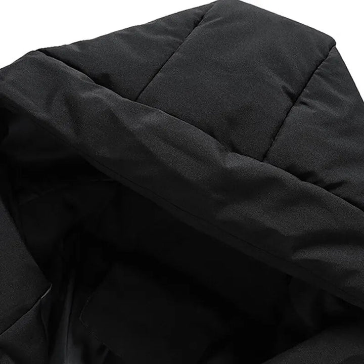 Halvrek | Herren Winterjacke Gesteppt mit Kapuze - Dark Grey - Image 5