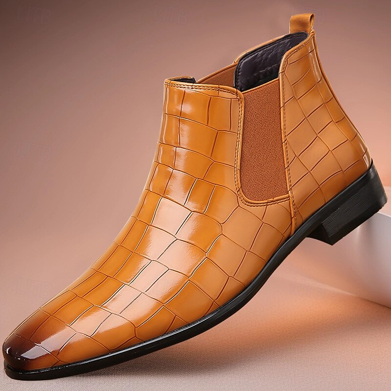 Halvrik | Herren Stiefeletten Chelsea-Boot - Camel - Image 1