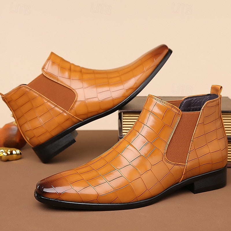 Halvrik | Herren Stiefeletten Chelsea-Boot - Camel - Image 2