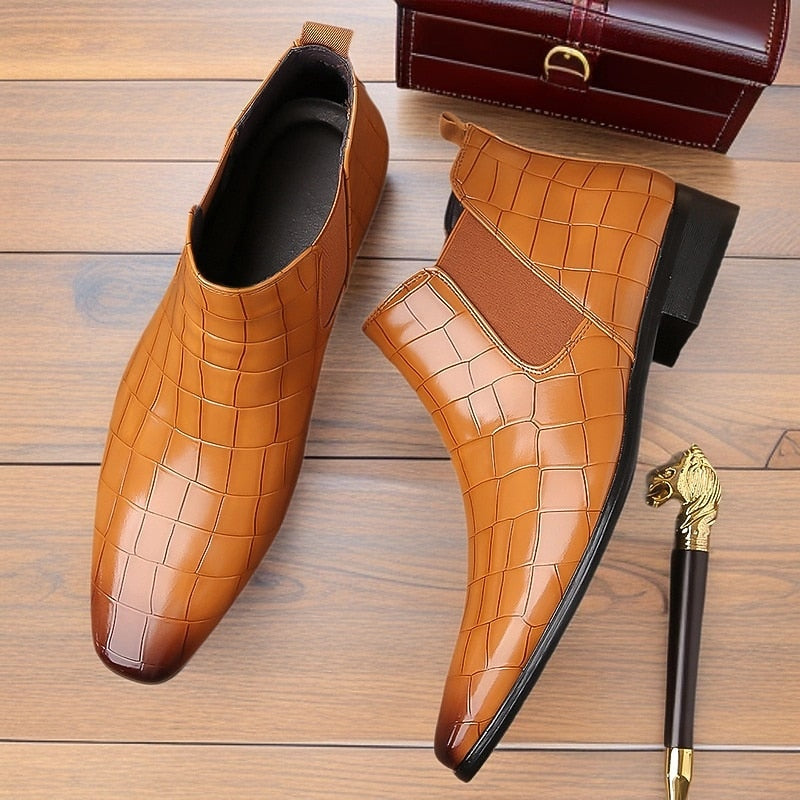 Halvrik | Herren Stiefeletten Chelsea-Boot - Camel - Image 3