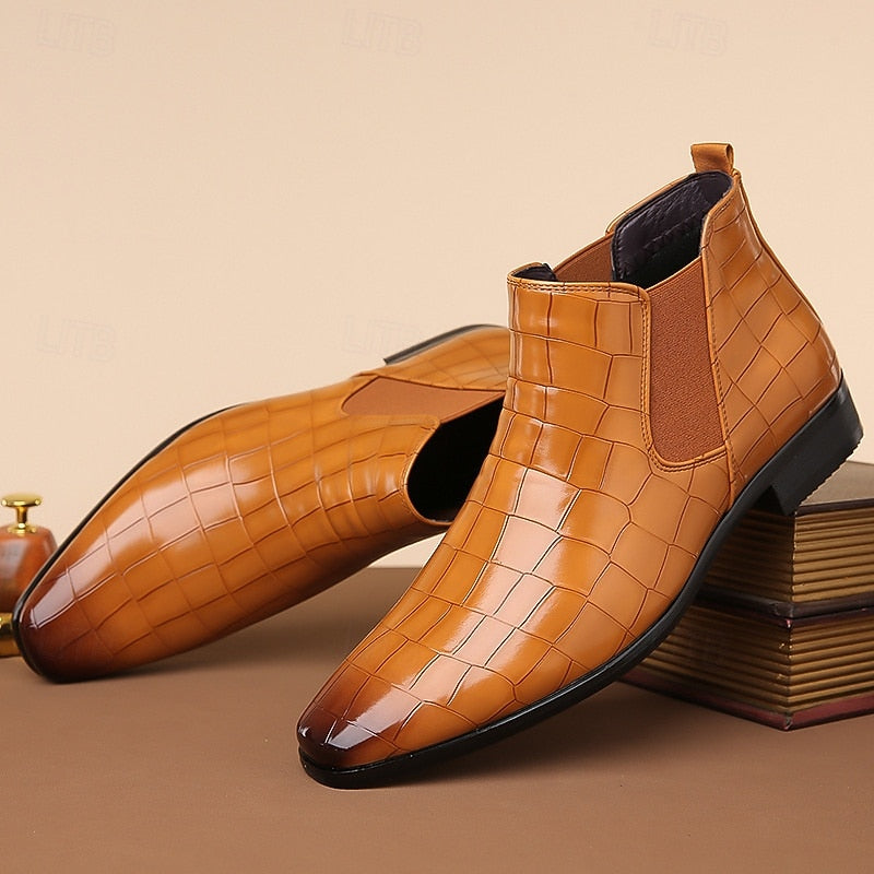 Halvrik | Herren Stiefeletten Chelsea-Boot - Camel - Image 4