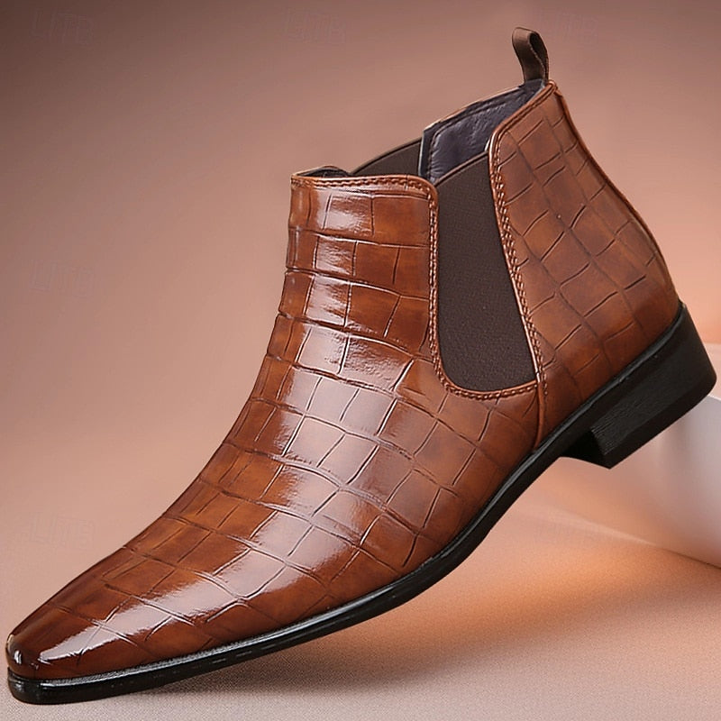 Halvrik | Herren Stiefeletten Chelsea-Boot - Camel - Image 5