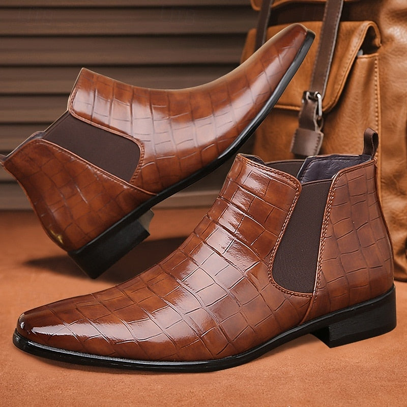 Halvrik | Herren Stiefeletten Chelsea-Boot - Camel - Image 6