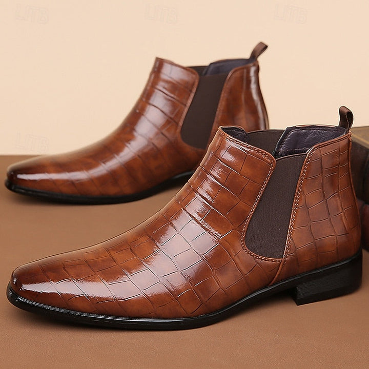 Halvrik | Herren Stiefeletten Chelsea-Boot - Camel - Image 7