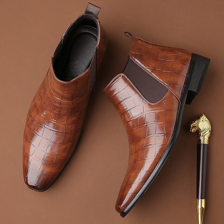 Halvrik | Herren Stiefeletten Chelsea-Boot - Camel - Image 8