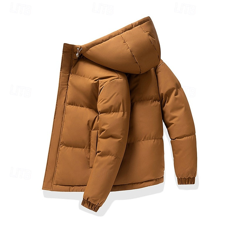 Halvrik | Herren Winterjacke Steppjacke mit Kapuze - Light Green - Image 10