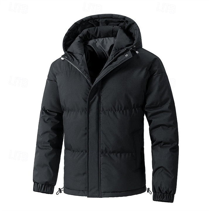 Halvrik | Herren Winterjacke Steppjacke mit Kapuze - Light Green - Image 3