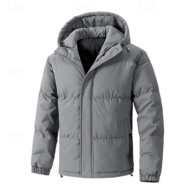 Halvrik | Herren Winterjacke Steppjacke mit Kapuze - Light Green - Image 5