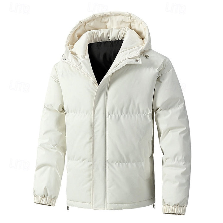Halvrik | Herren Winterjacke Steppjacke mit Kapuze - Light Green - Image 7