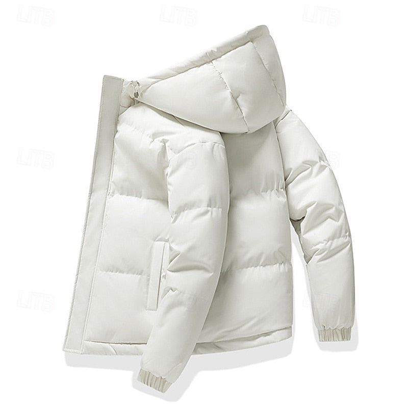 Halvrik | Herren Winterjacke Steppjacke mit Kapuze - Light Green - Image 8