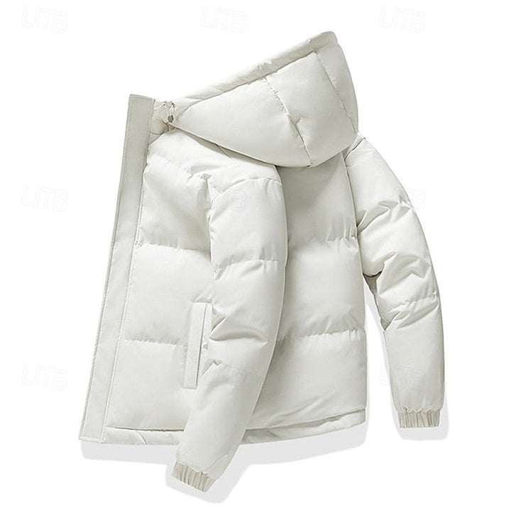 Halvrik | Herren Winterjacke Steppjacke mit Kapuze - Light Green - Image 8