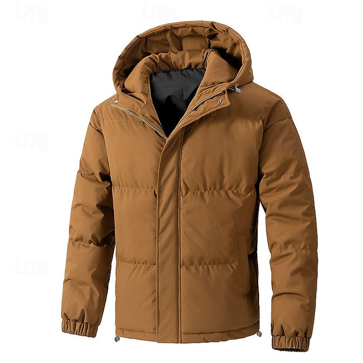 Halvrik | Herren Winterjacke Steppjacke mit Kapuze - Light Green - Image 9