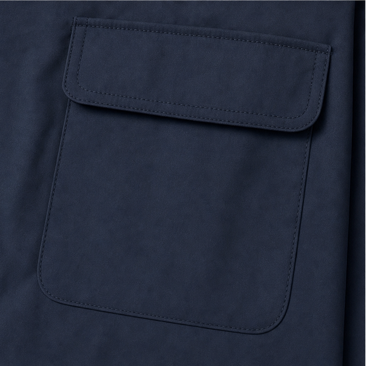 Ingvara | Damen Regenjacke mit Kapuze Tailliert - Navy - Image 10