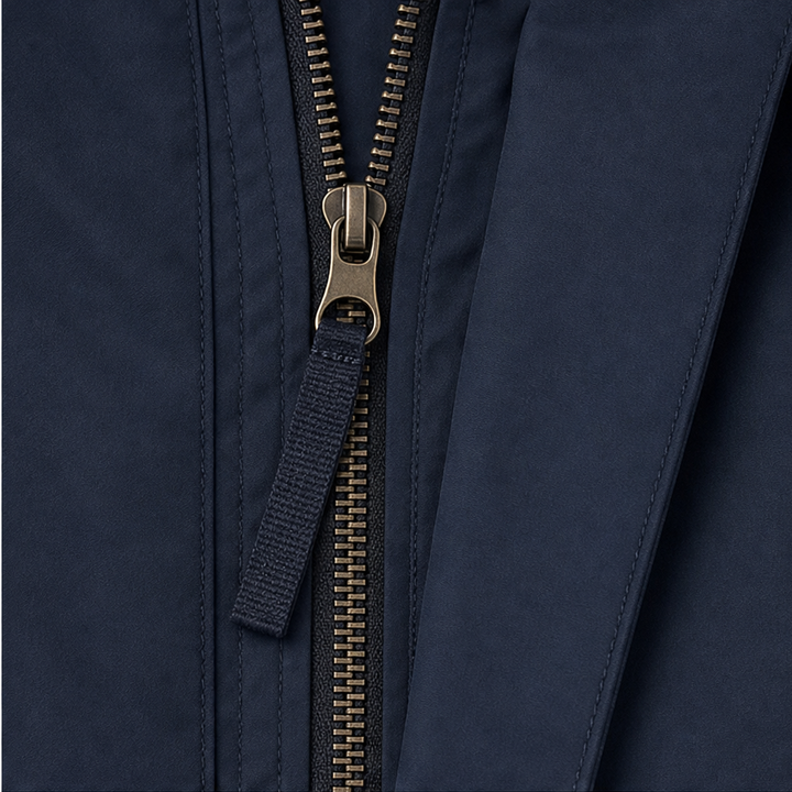 Ingvara | Damen Regenjacke mit Kapuze Tailliert - Navy - Image 9