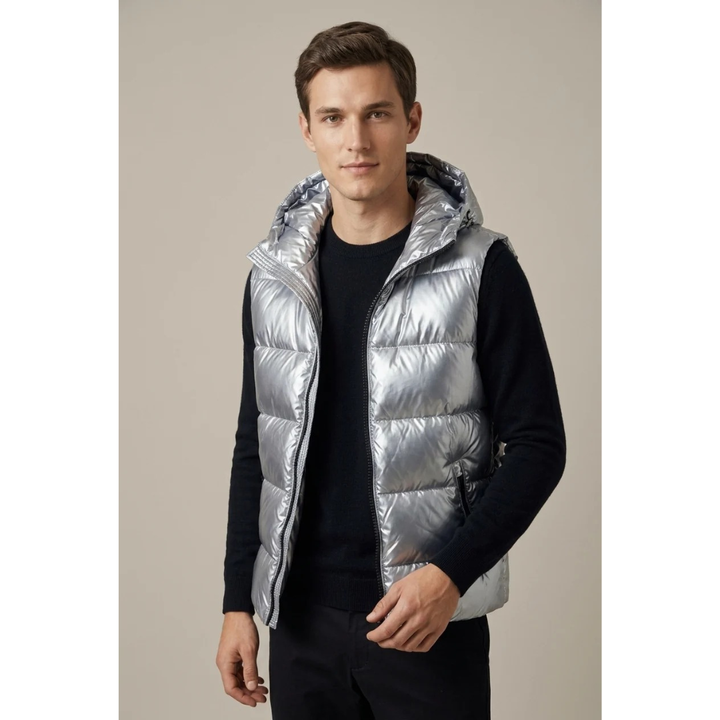 Jorvik | Herren Steppweste mit Kapuze Bodywarmer - Image 3