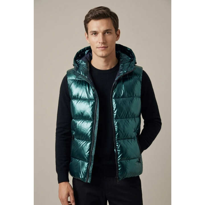 Jorvik | Herren Steppweste mit Kapuze Bodywarmer - Image 4