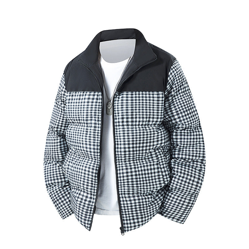 Klaas | Herren Karierte Winterjacke Gesteppt - Image 3