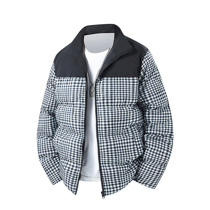 Klaas | Herren Karierte Winterjacke Gesteppt - Image 6