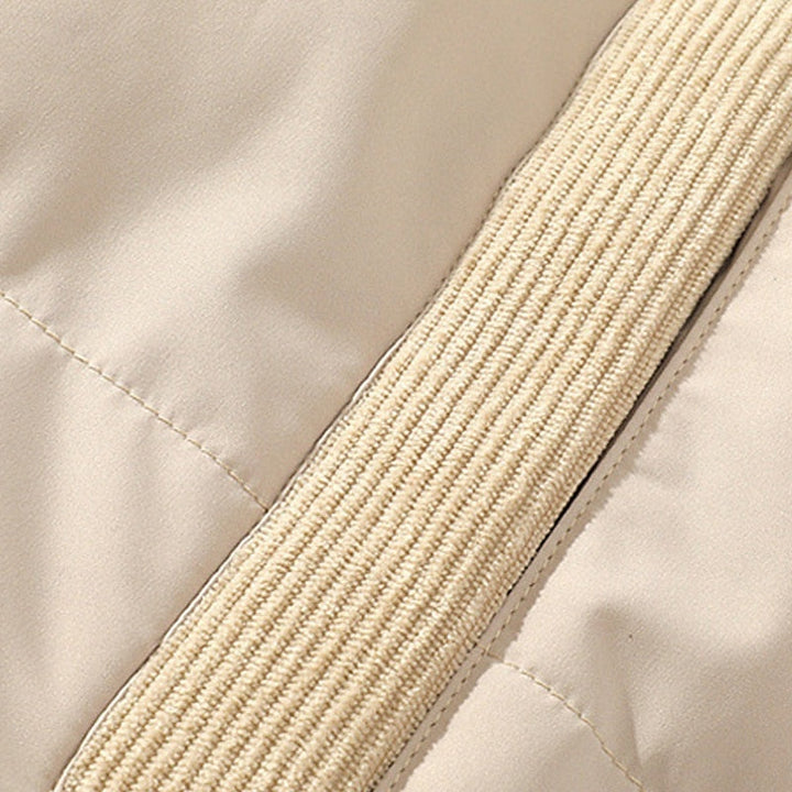 Leandros | Herren Steppjacke Winterjacke Stehkragen - Beige - Image 4