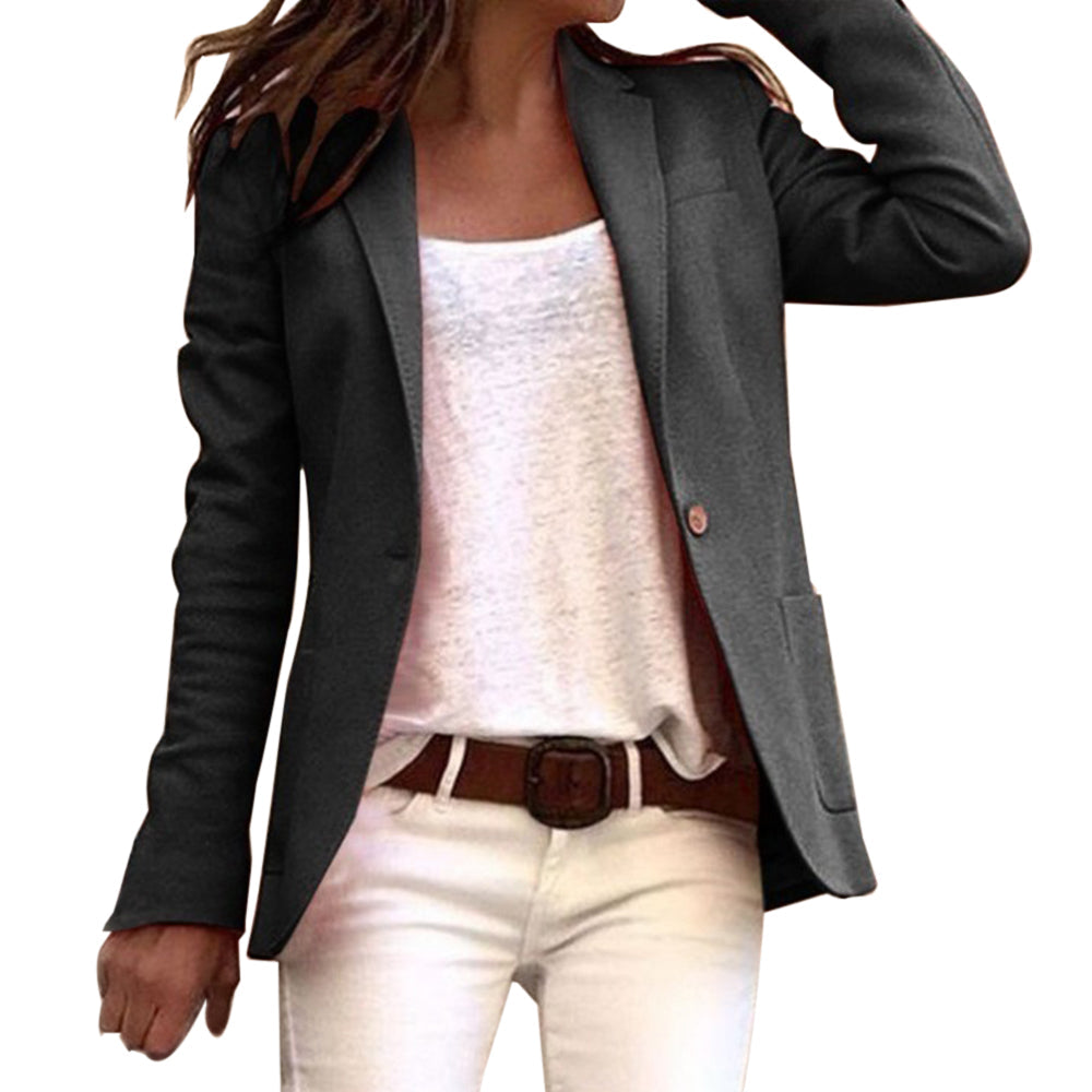 Lenvara | Damen Blazer Slim Fit Langarm Jacke - Image 2