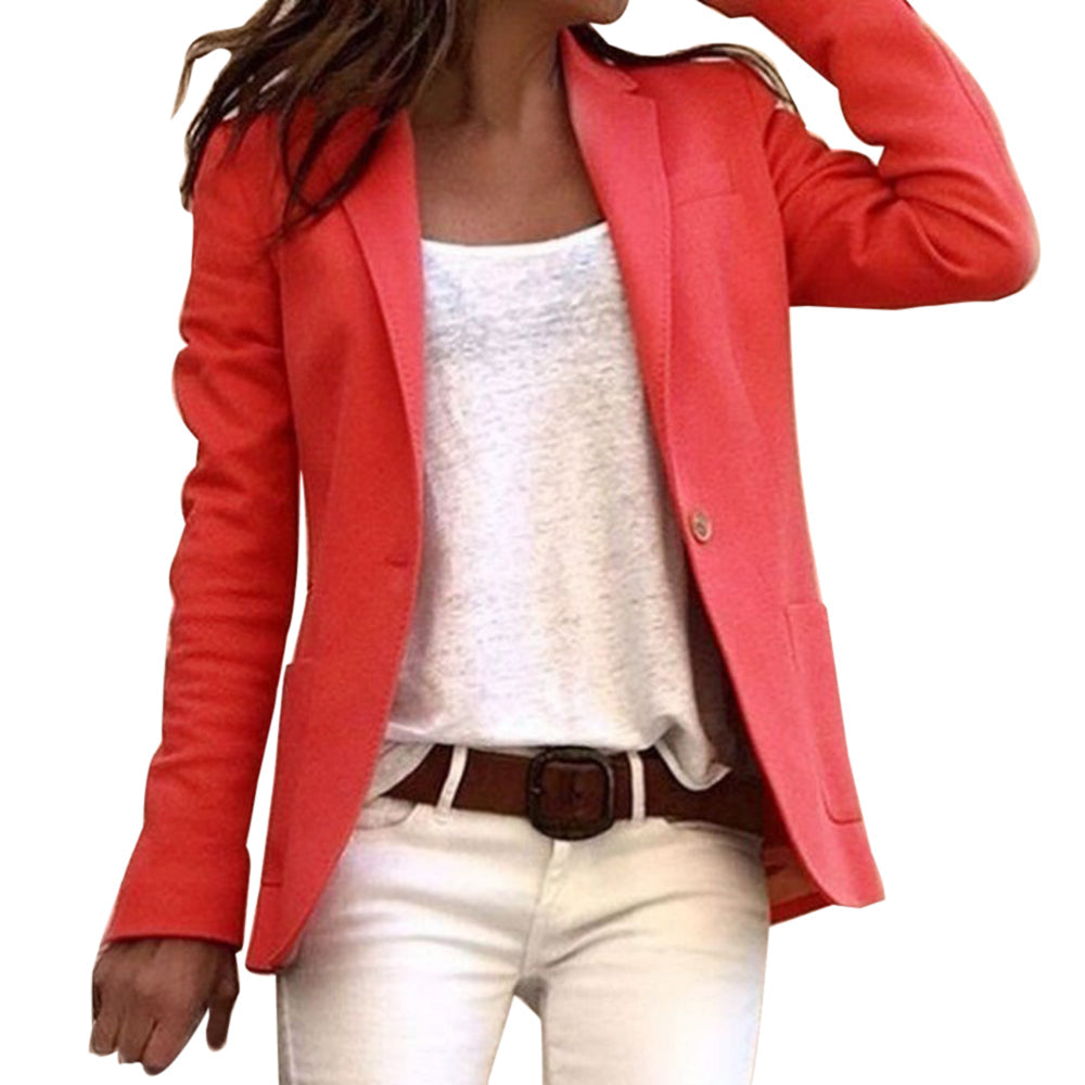Lenvara | Damen Blazer Slim Fit Langarm Jacke - Image 5