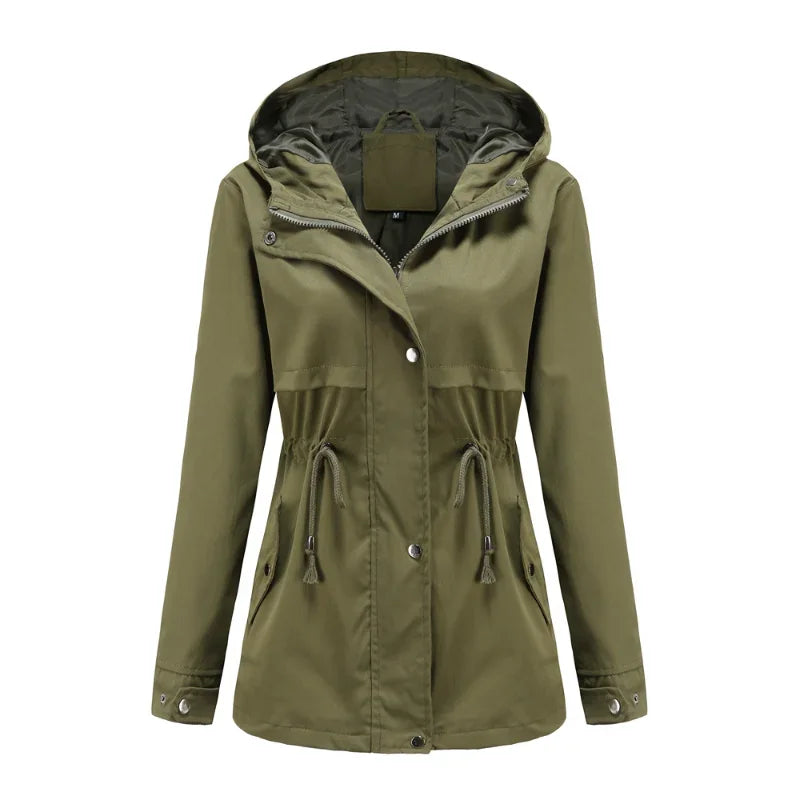 Lornveka | Damen Regenjacke mit Kapuze Anorak - Image 1