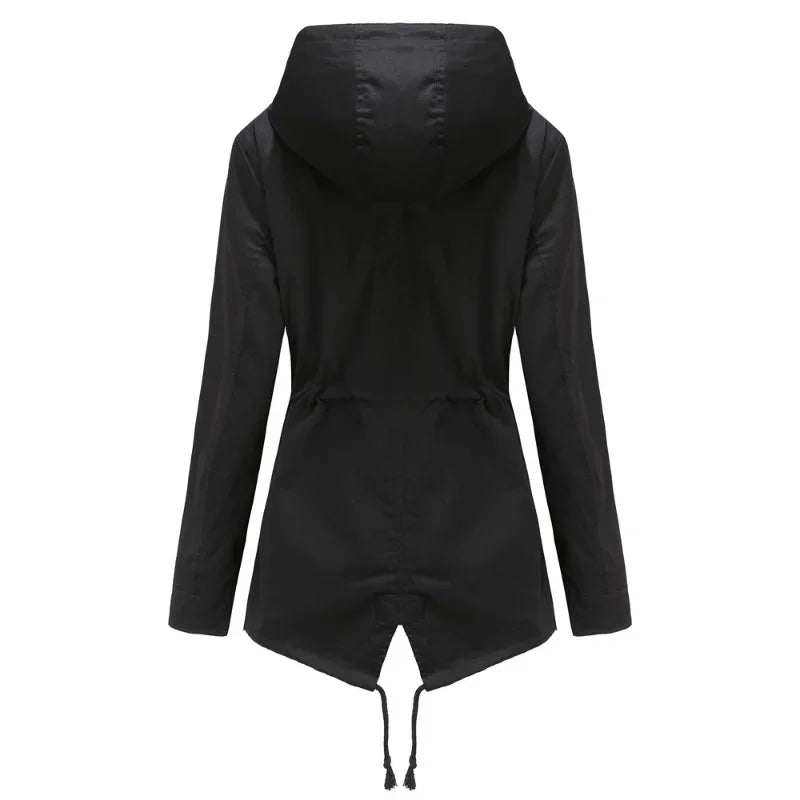 Lornveka | Damen Regenjacke mit Kapuze Anorak - Image 4