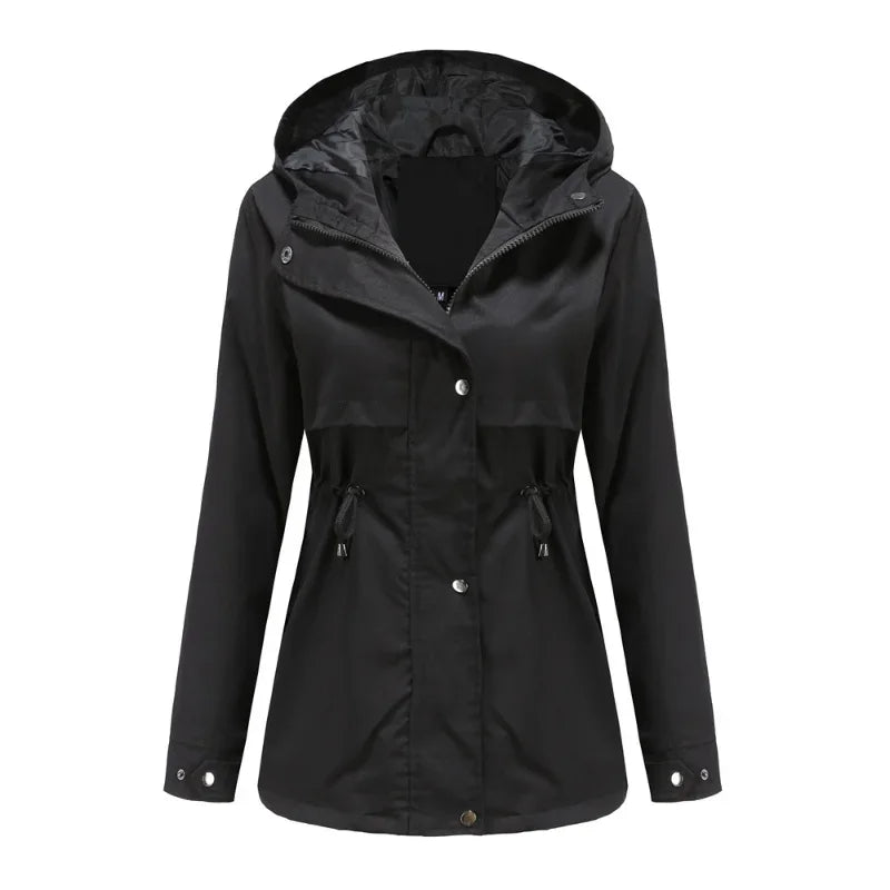 Lornveka | Damen Regenjacke mit Kapuze Anorak - Image 5