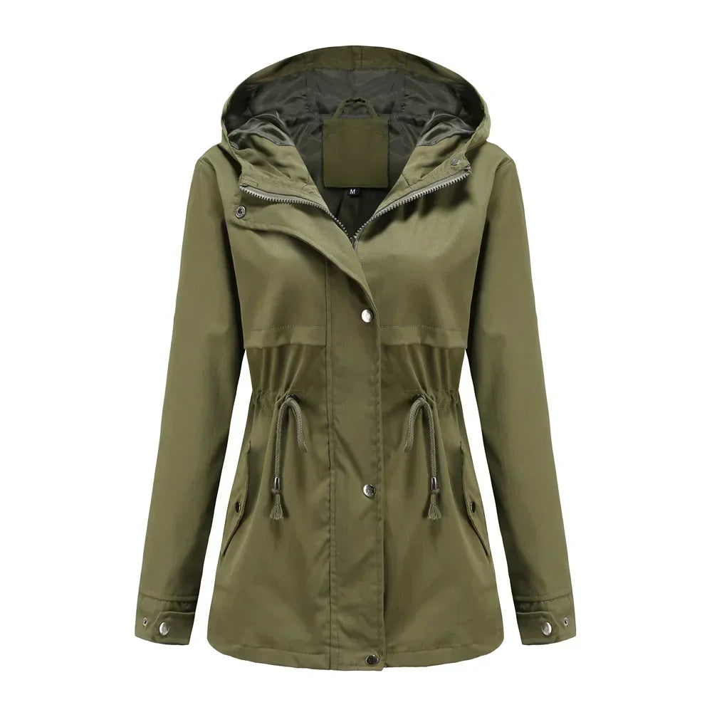 Lornveka | Damen Regenjacke mit Kapuze Anorak - Image 7
