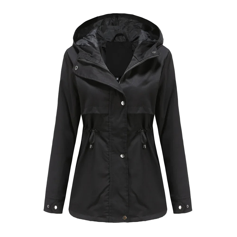 Lornveka | Damen Regenjacke mit Kapuze Anorak - Image 8