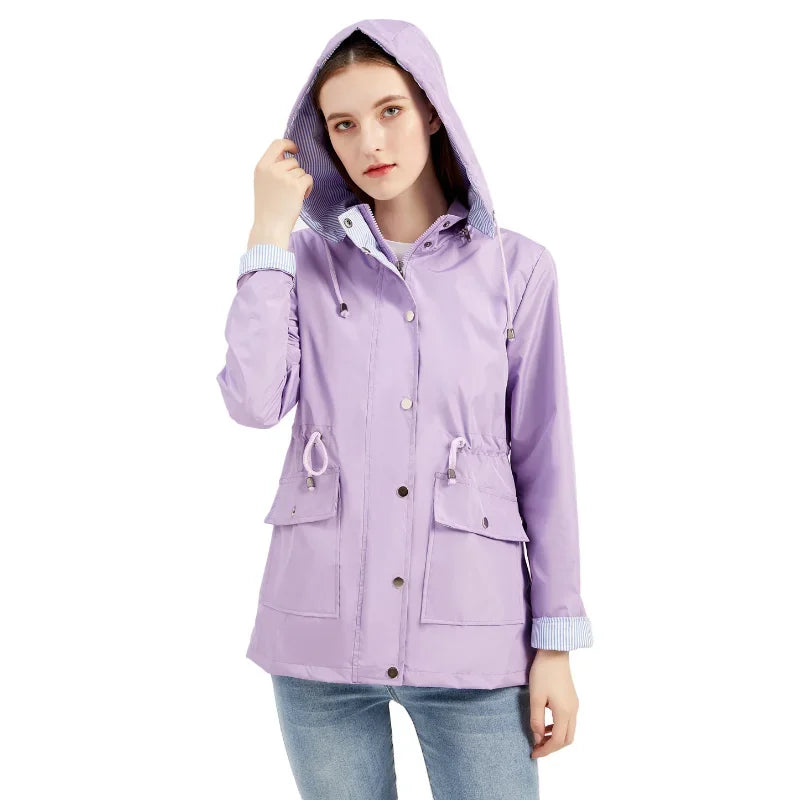Lornveld | Damen Regenjacke mit Kapuze - Lilac - Image 1