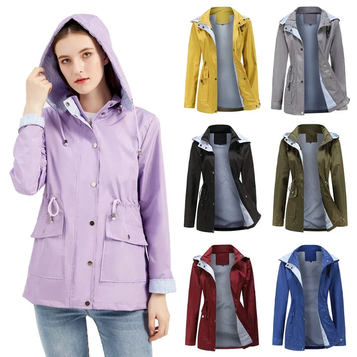 Lornveld | Damen Regenjacke mit Kapuze - Lilac - Image 2