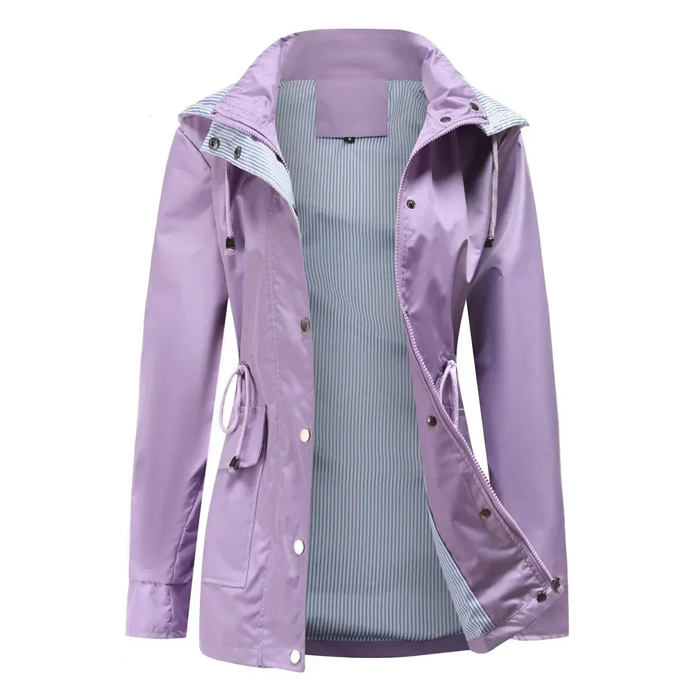 Lornveld | Damen Regenjacke mit Kapuze - Lilac - Image 5