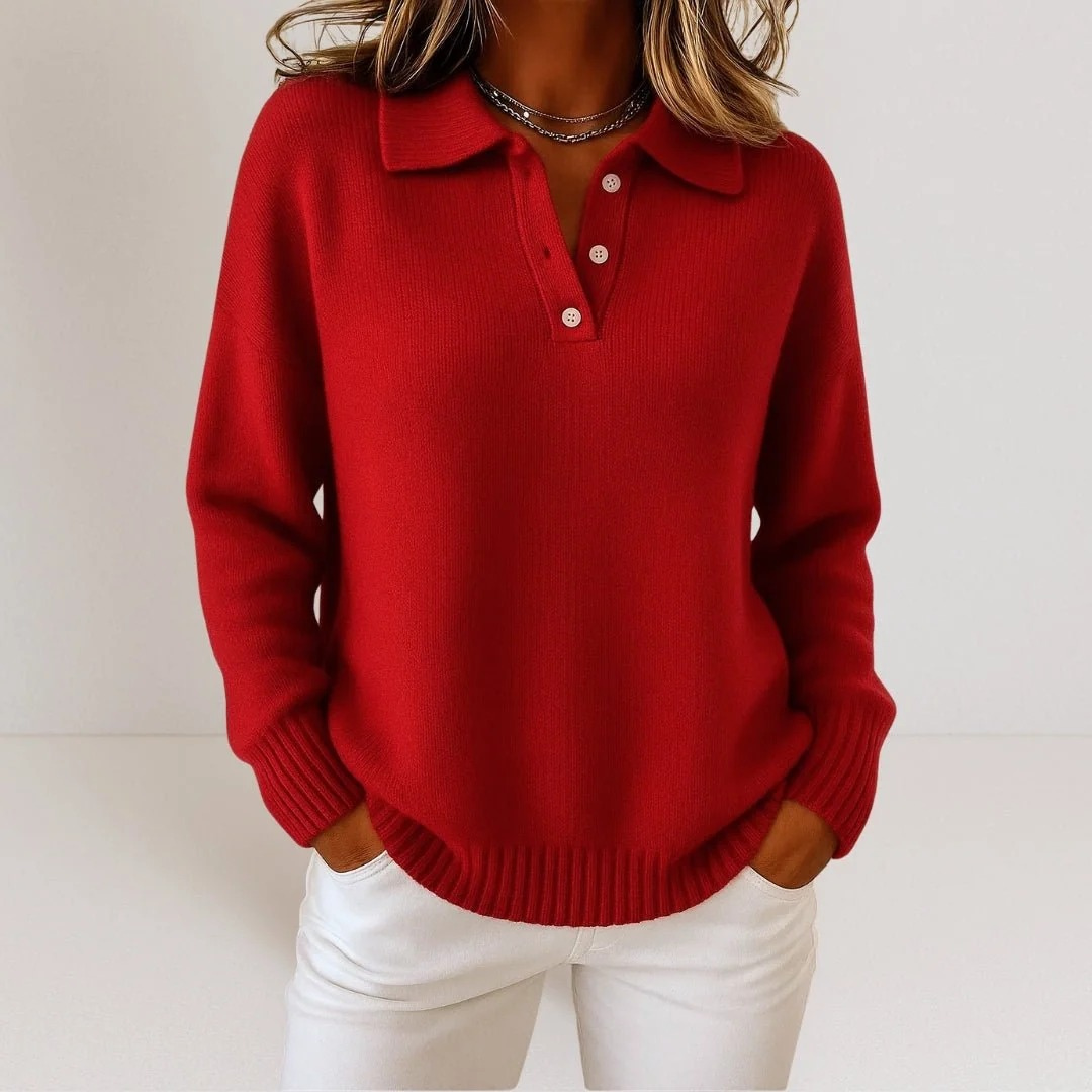 Lornveld | Damen Strickpullover mit Polokragen - Image 3