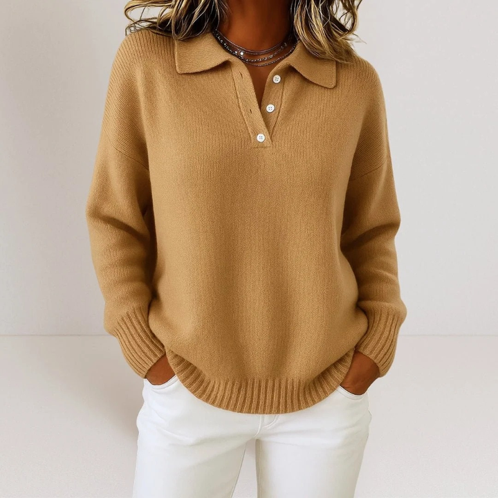 Lornveld | Damen Strickpullover mit Polokragen - Image 4