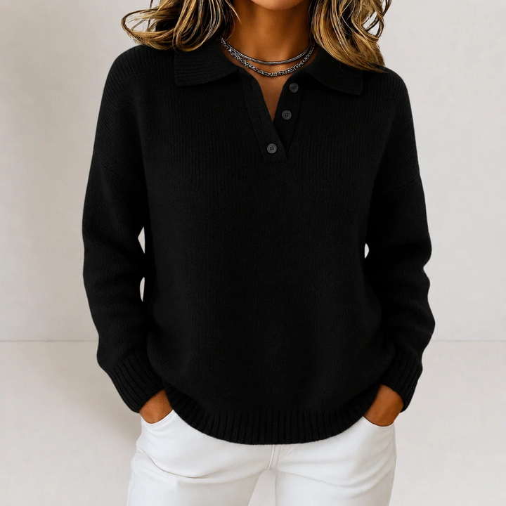 Lornveld | Damen Strickpullover mit Polokragen - Image 6