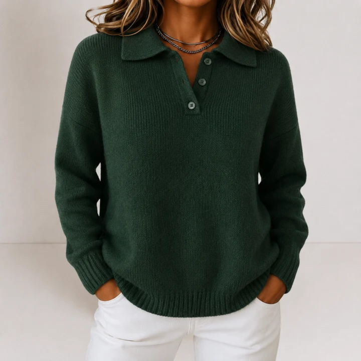 Lornveld | Damen Strickpullover mit Polokragen - Image 7