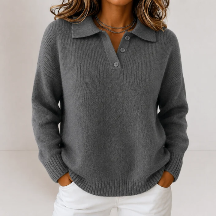 Lornveld | Damen Strickpullover mit Polokragen - Image 8