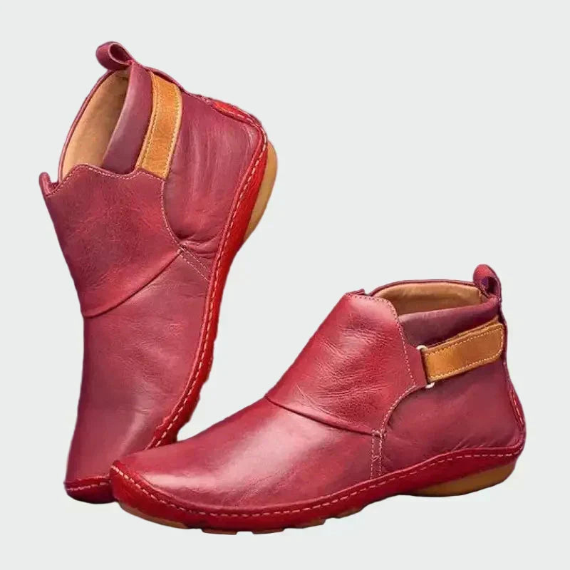 Marveld | Damen Stiefeletten Leder Schlupfform - Brown - Image 2