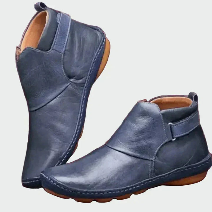 Marveld | Damen Stiefeletten Leder Schlupfform - Brown - Image 3