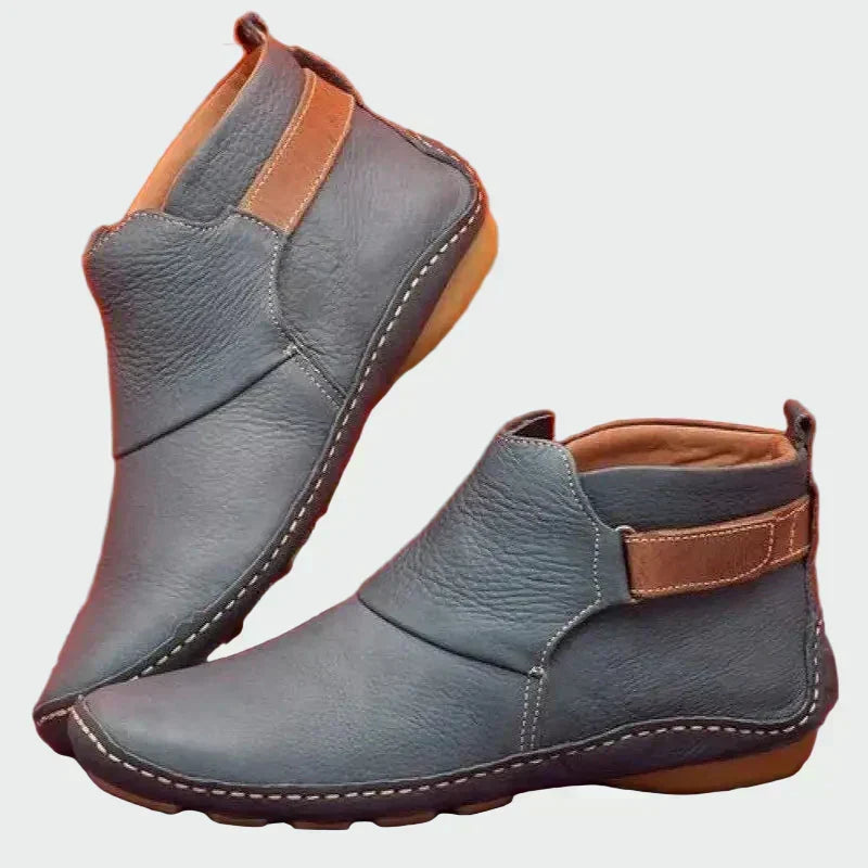 Marveld | Damen Stiefeletten Leder Schlupfform - Brown - Image 4