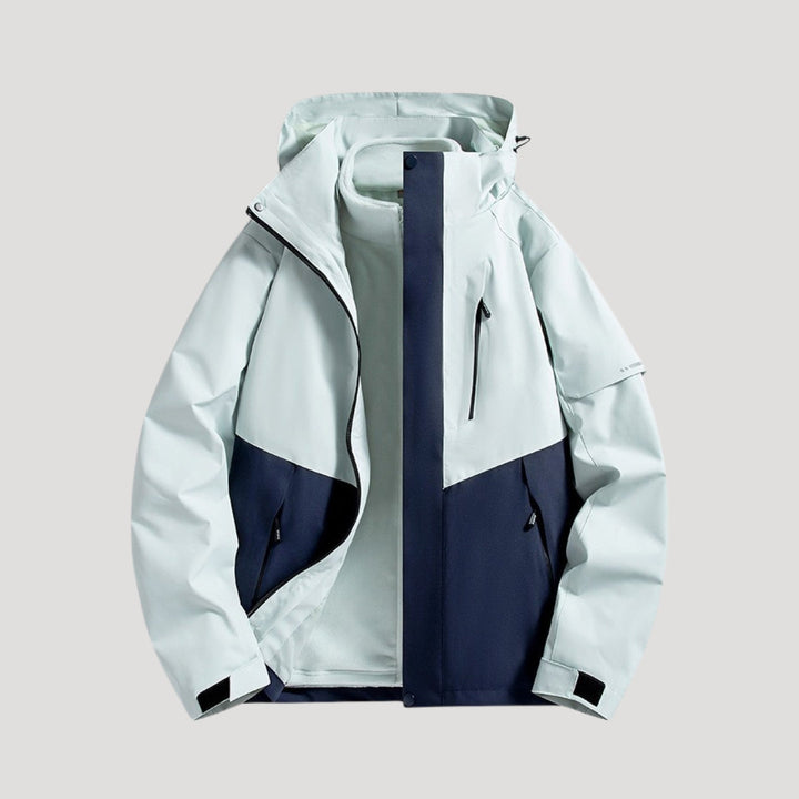 Melvinde | Damen Regenjacke mit Kapuze Wasserdicht - Light Pink - Image 3