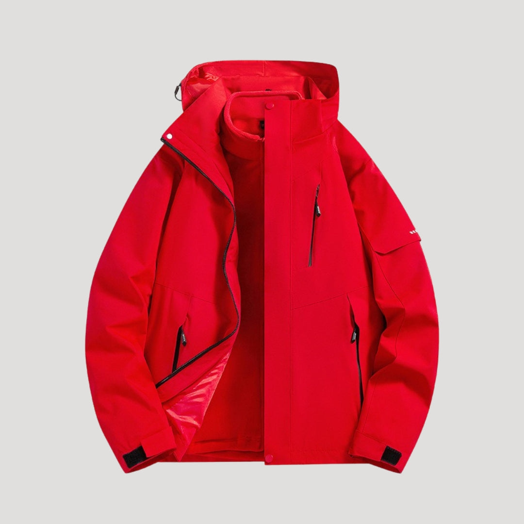 Melvinde | Damen Regenjacke mit Kapuze Wasserdicht - Light Pink - Image 6