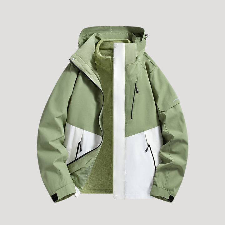 Melvinde | Damen Regenjacke mit Kapuze Wasserdicht - Light Pink - Image 8