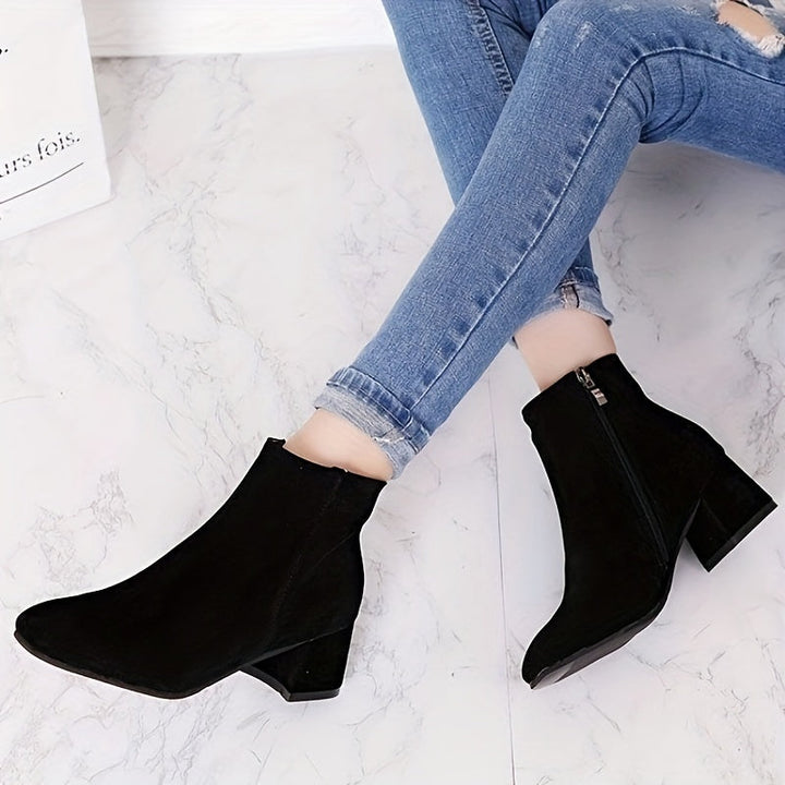 Melvorna | Damen Stiefeletten Blockabsatz Ankle Boot - Image 5