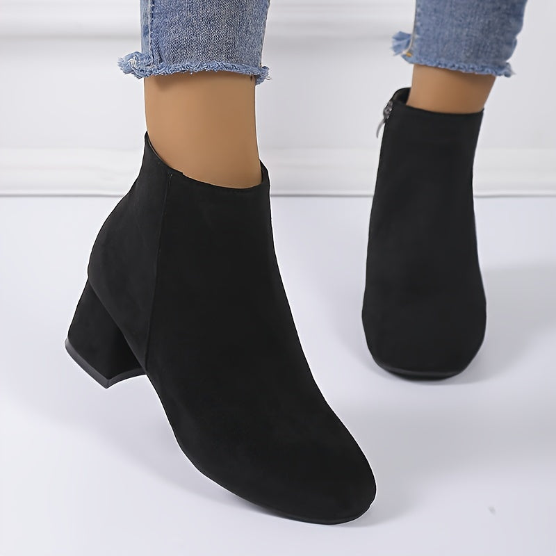 Melvorna | Damen Stiefeletten Blockabsatz Ankle Boot - Image 8